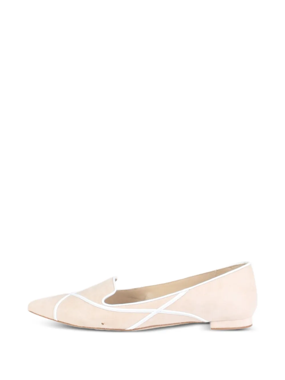 Manolo Blahnik Pumps mit spitzer Kappe - Nude