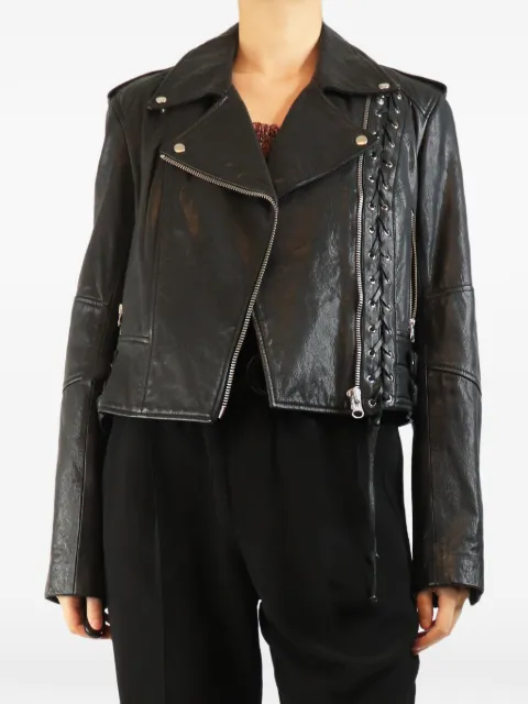 MCQ lace-up-detail biker jacket