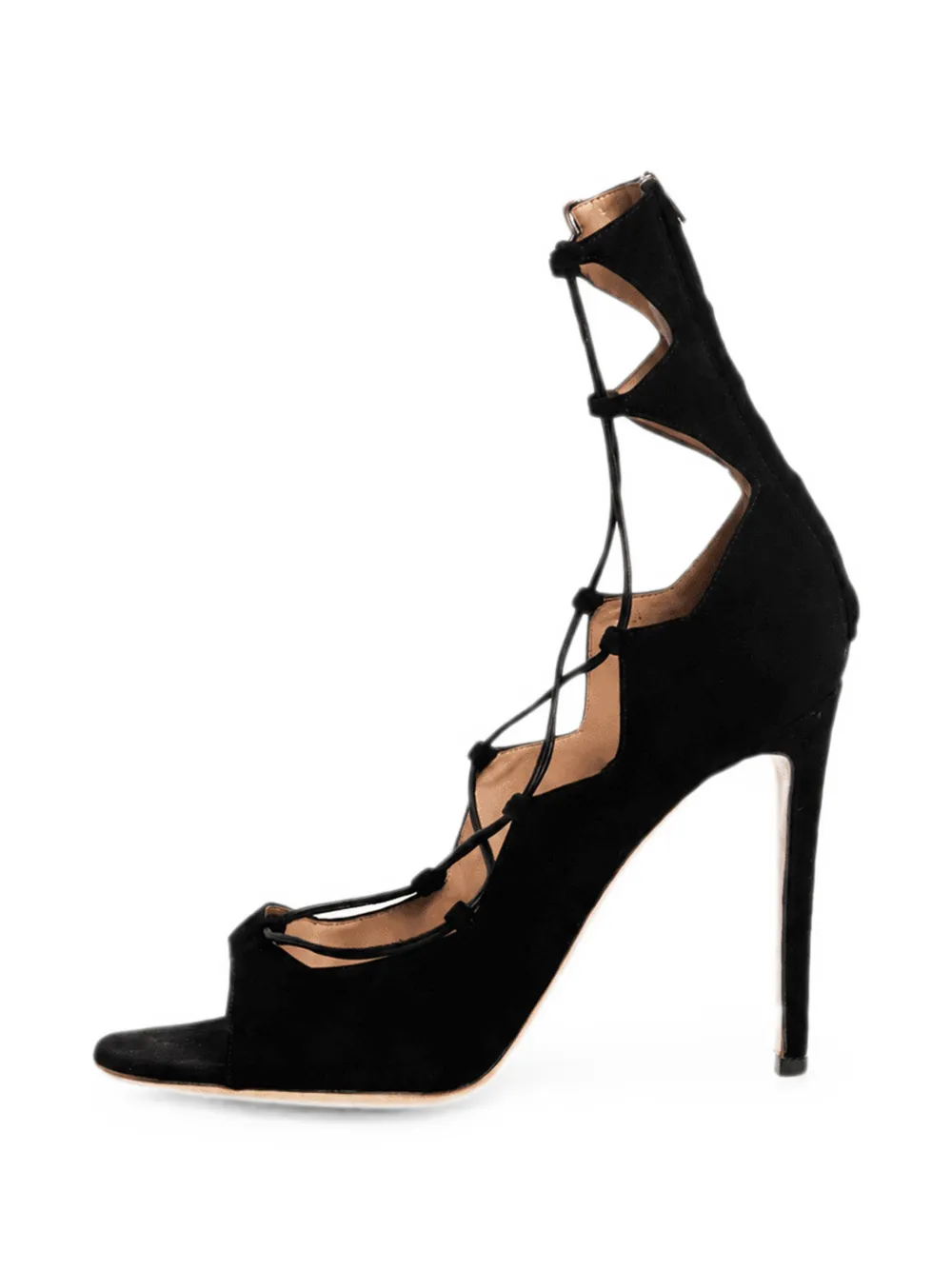 Gianvito Rossi Sandali stringati - Nero