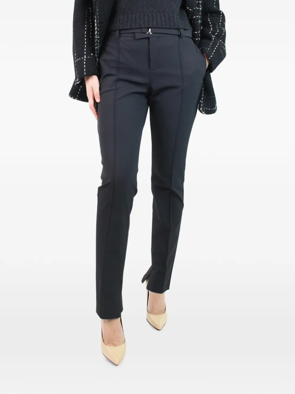 Bottega Veneta Pre-Owned Hose mit seitlichem Schlitz - Schwarz