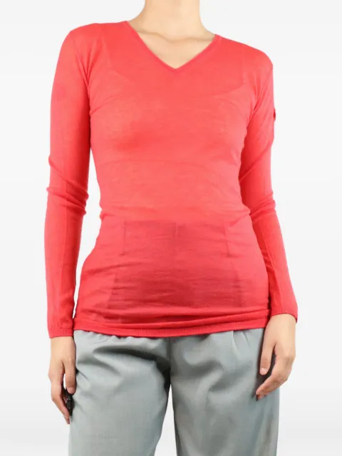 Moncler Vintage V-neck cashmere sweater