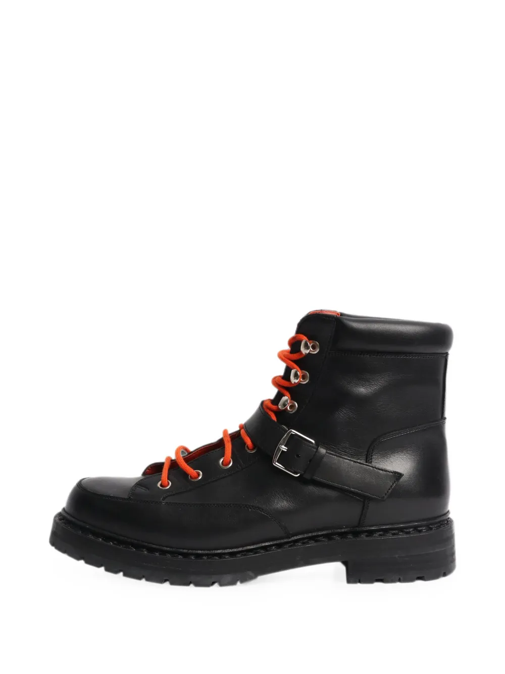 Hermès Pre-Owned Hiking-Boots mit Schnalle - Schwarz
