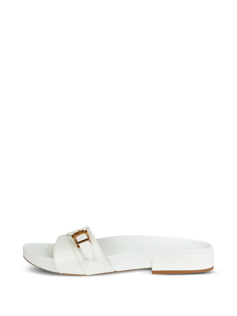 Gabriela Hearst buckled leather sandals - White