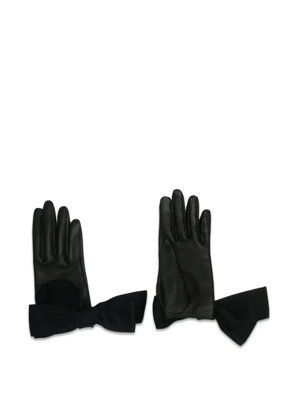 Louis Vuitton Pre-Owned Guanti con fiocco - Nero