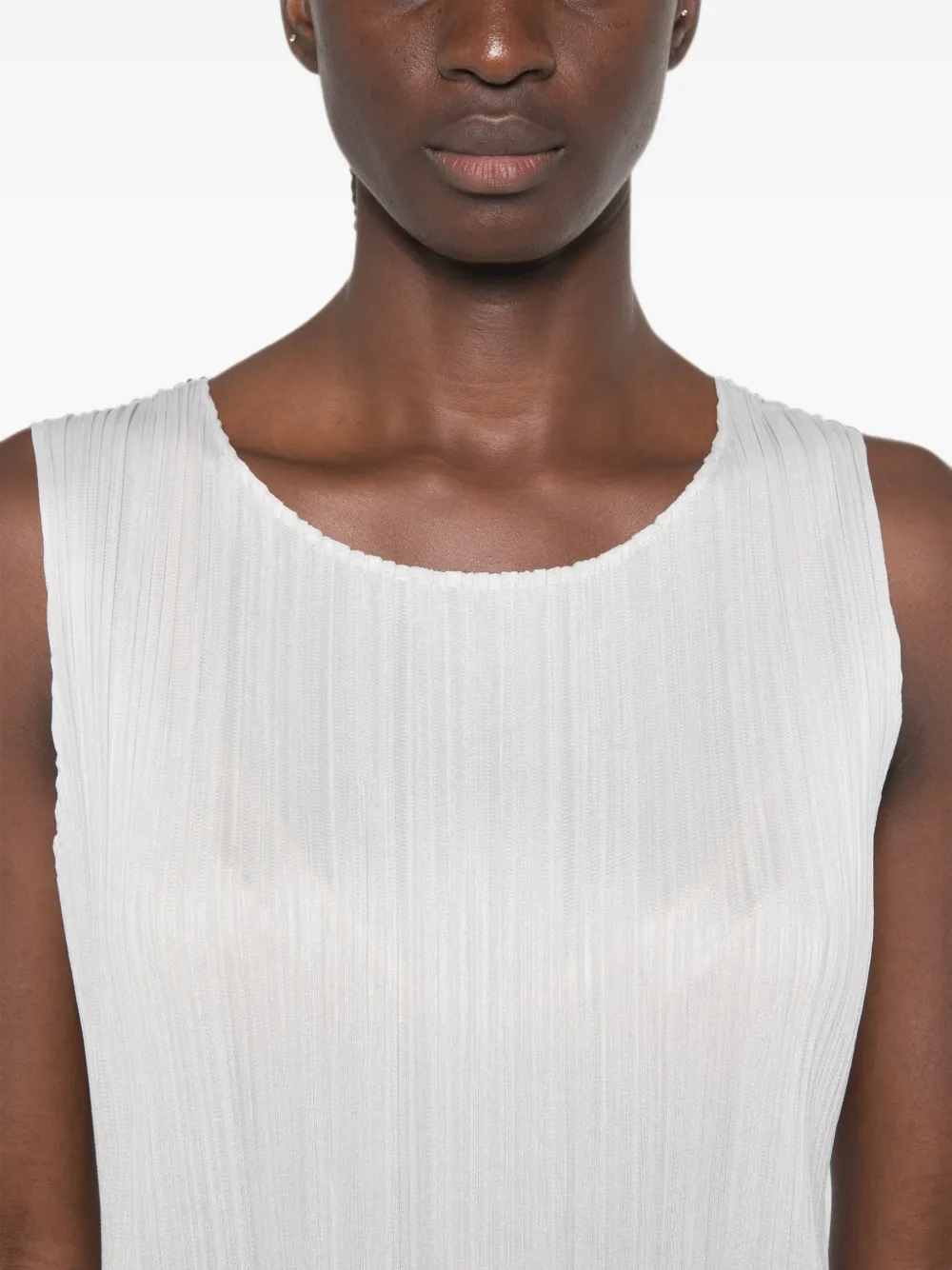 Pleats Please Issey Miyake Geplooide midi-jurk Grijs