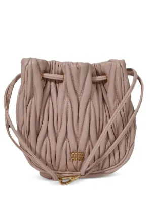 Miu Miu Pre-Owned マテラッセ バケットバッグ | ピンク | FARFETCH JP