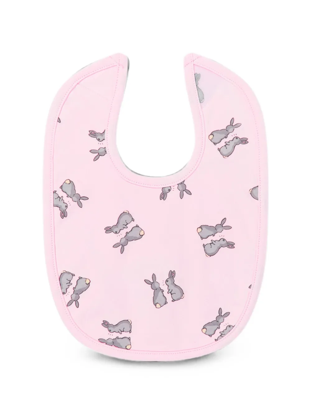 Rachel Riley bunny-print touch-strap bib - Rosa
