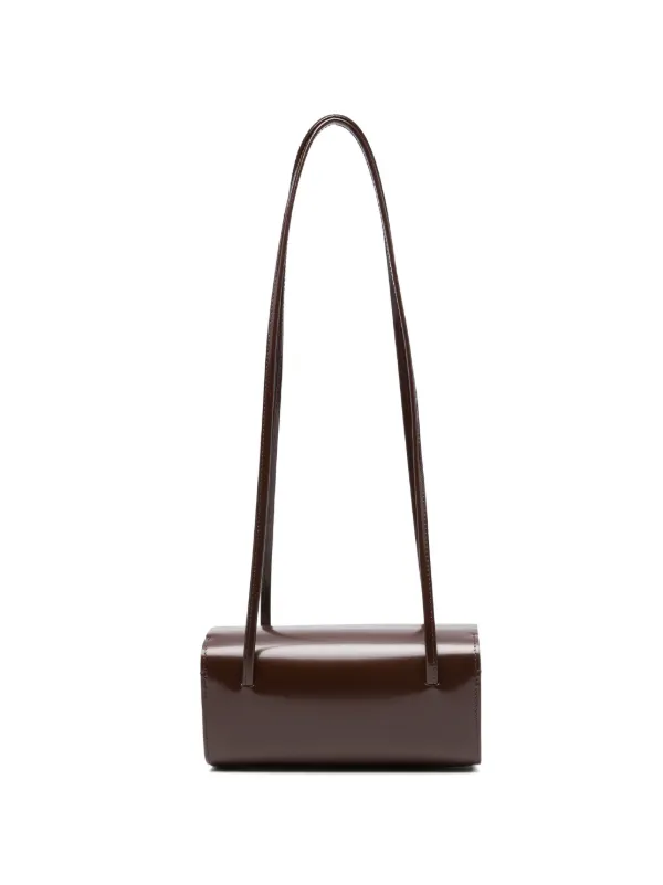 Fane Mie Leather Shoulder Bag in Brown