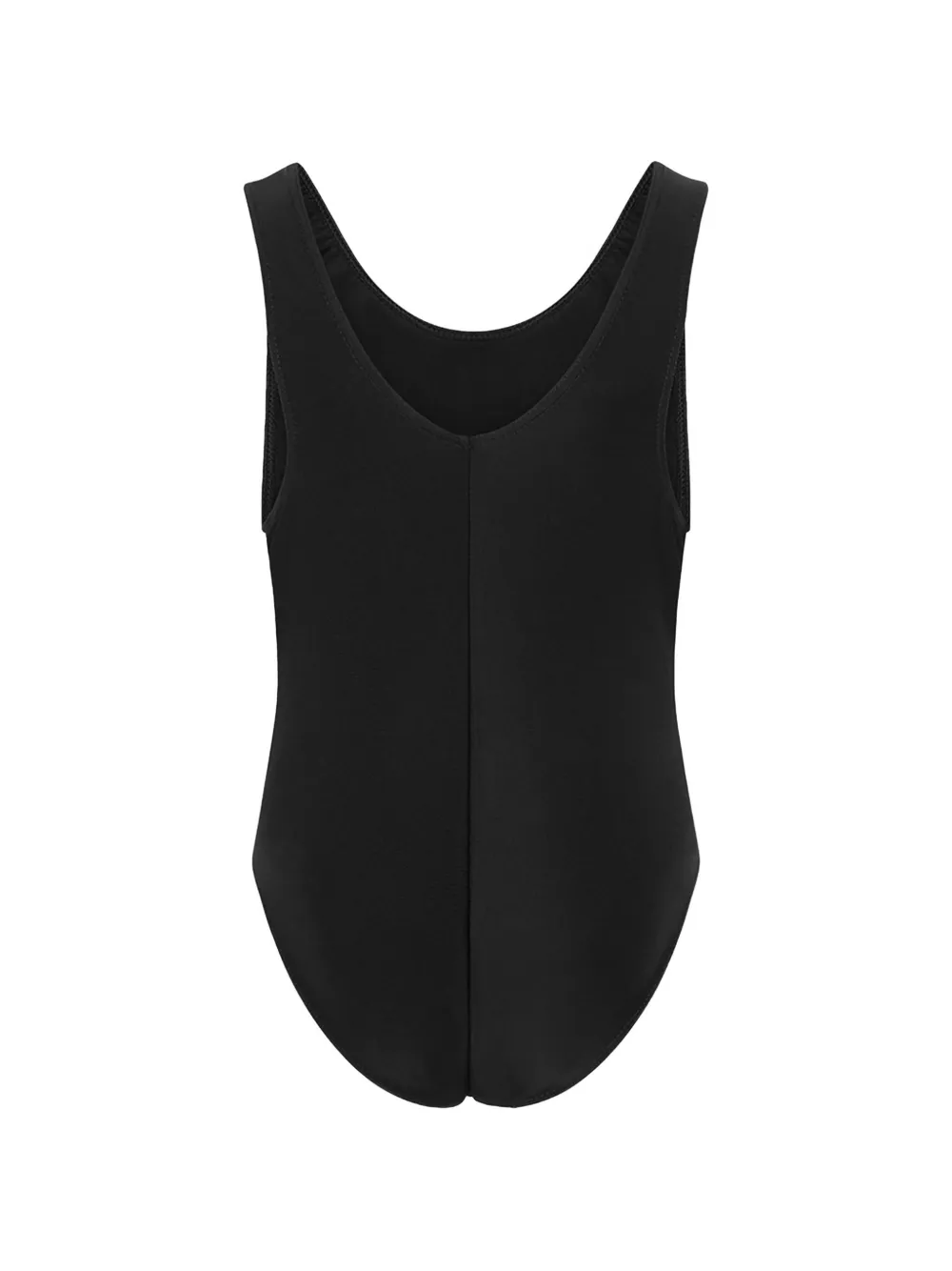 Zeco Schoolwear kids Badpak met diepe ronde hals Zwart
