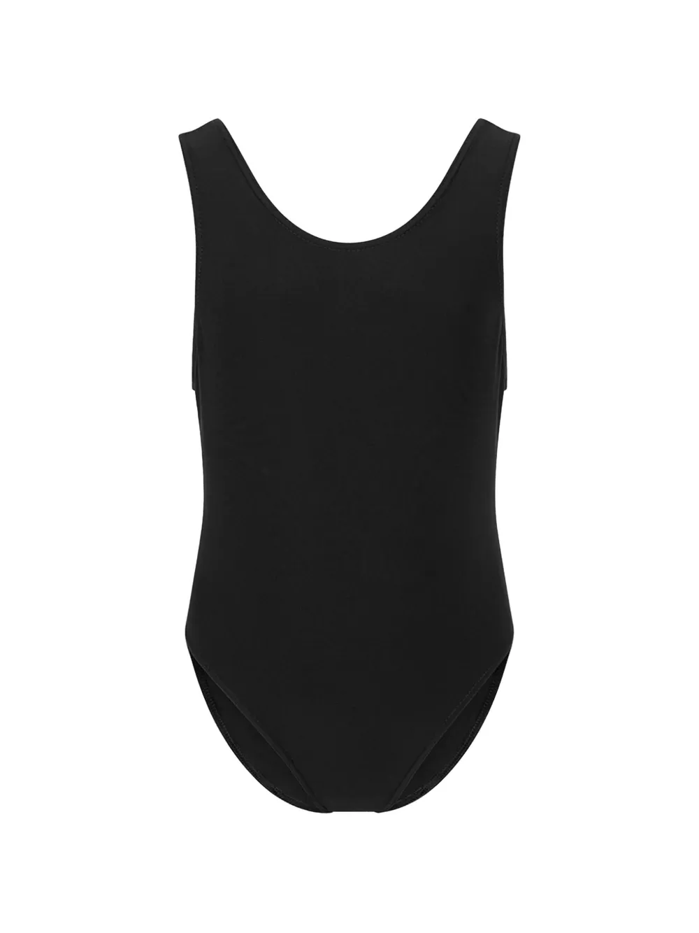 Zeco Schoolwear kids scoop-neck swimsuit - Nero