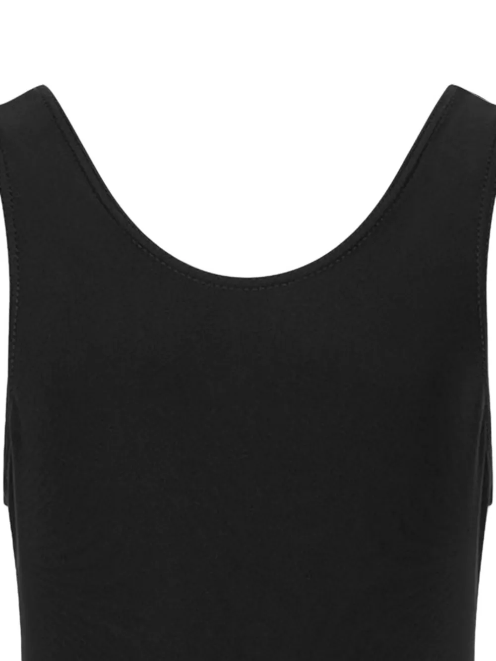 Zeco Schoolwear kids Badpak met diepe ronde hals Zwart