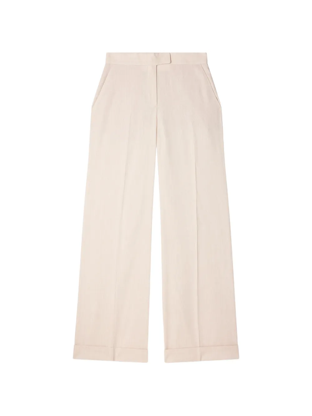 Paul Smith Weite Hose aus Leinen-Wollgemisch - Nude