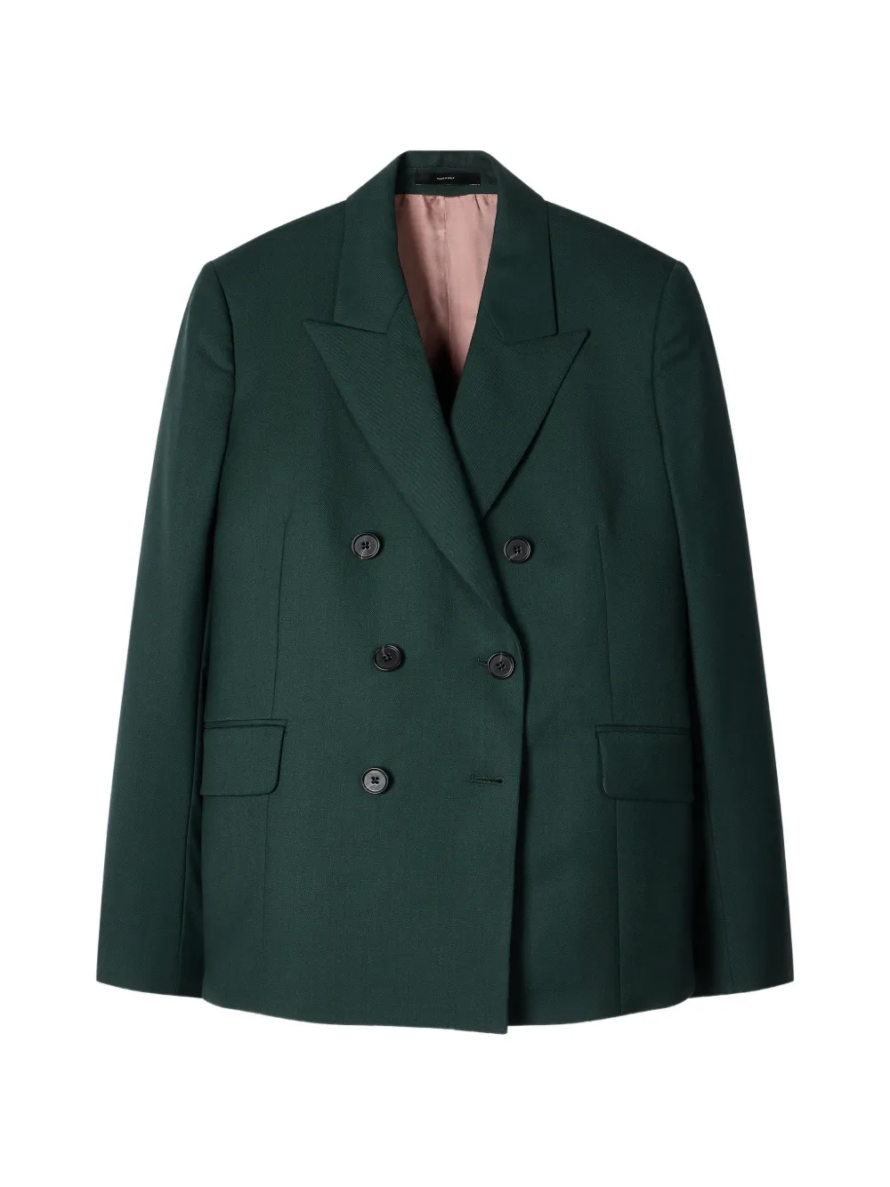 Paul Smith Doppelreihiger A Suit To Travel In Blazer aus dunkelgrüner Wolle