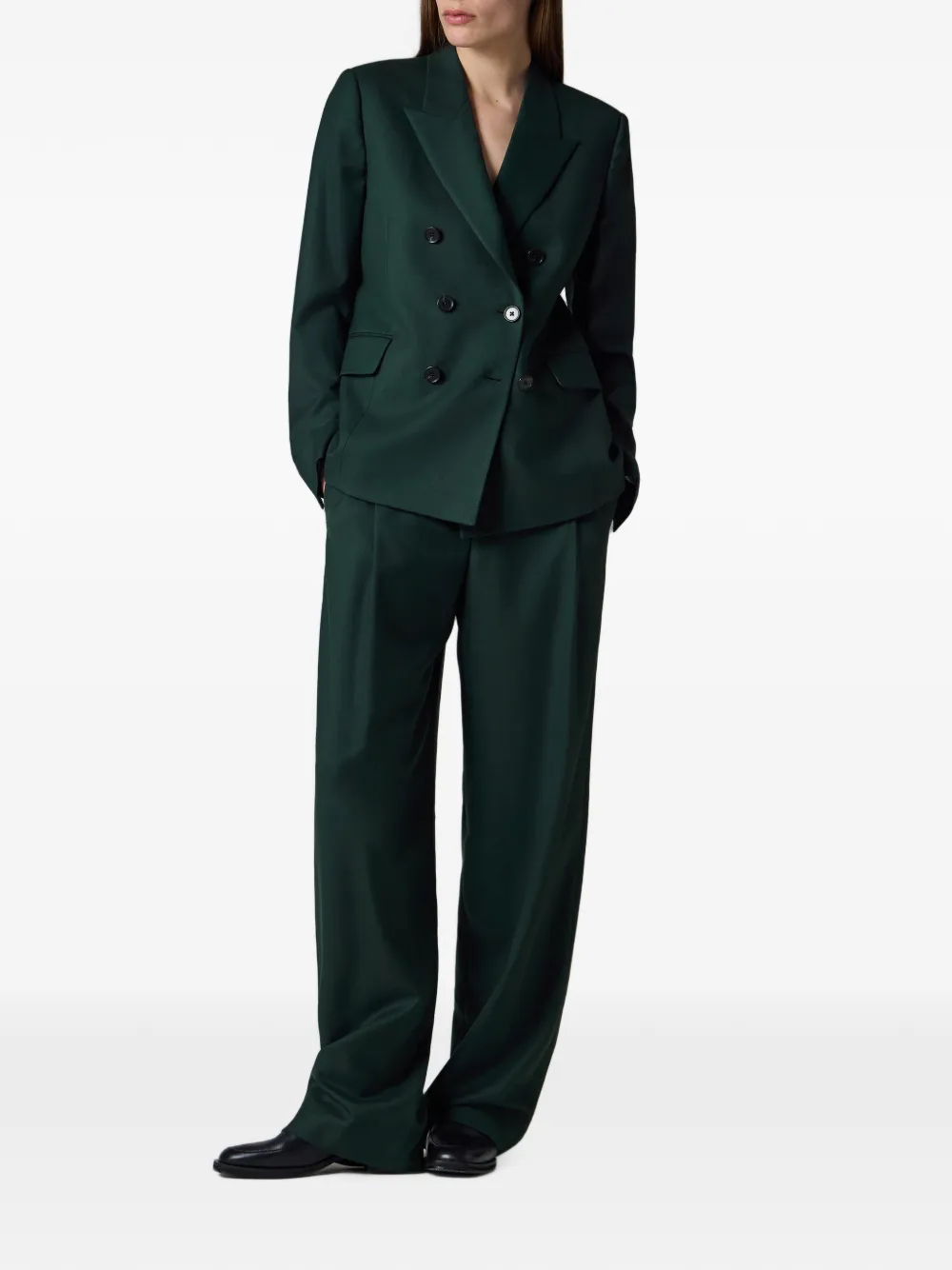 Paul Smith A Suit To Travel In wollen blazer met dubbele rij knopen Groen