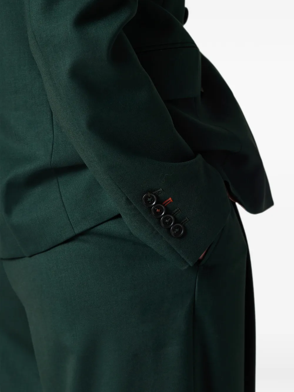 Paul Smith A Suit To Travel In wollen blazer met dubbele rij knopen Groen