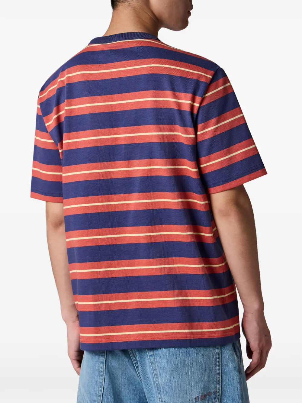 PS Paul Smith Gestreept katoenen T-shirt Blauw