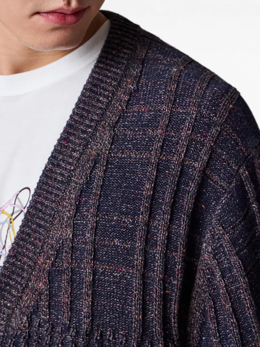 PS Paul Smith Vest met patchwork Bruin