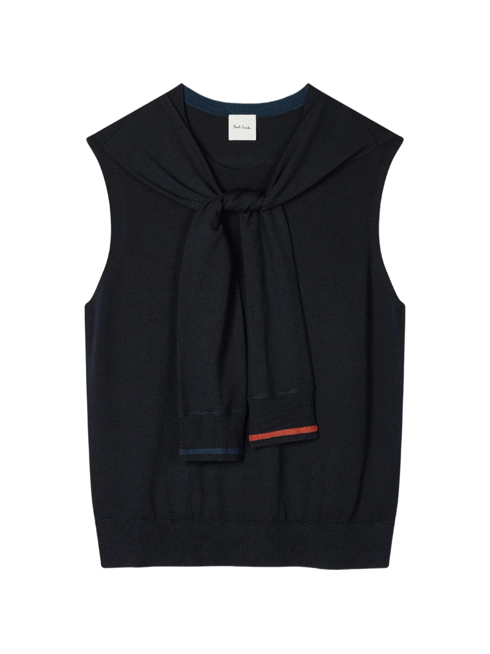 Paul Smith Gilet in misto lana merino - Blu