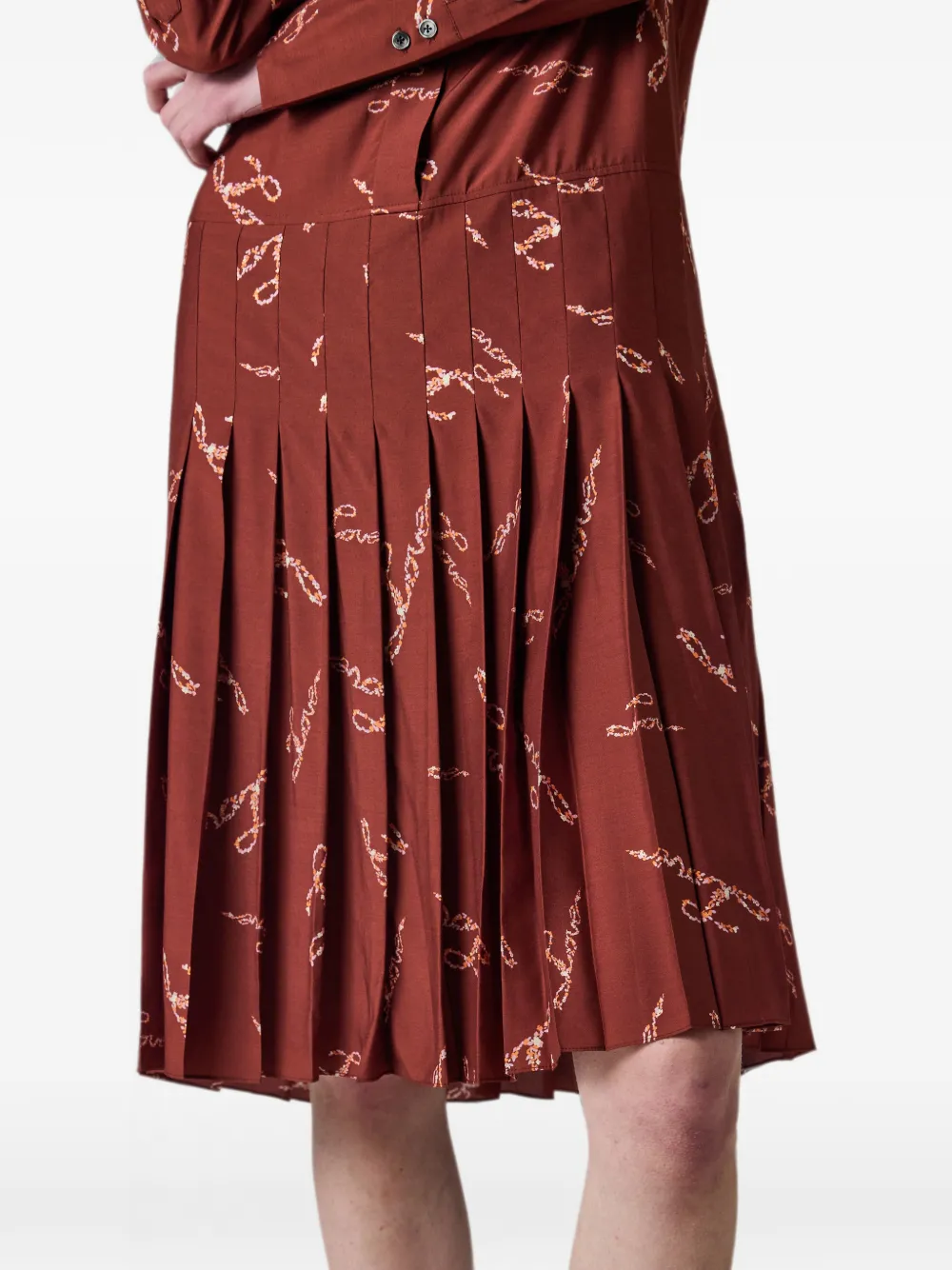 Paul Smith Jurk met bordeauxrode Love-print Rood