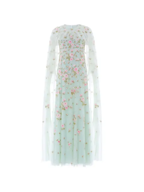 Needle & Thread Rose Bloom cape gown