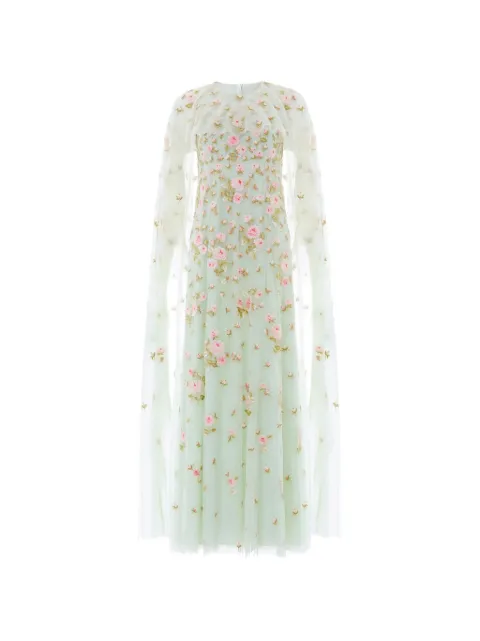 Needle & Thread Rose Bloom cape gown