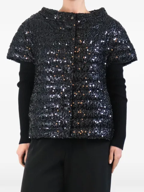 Herno sequinned puffer gilet