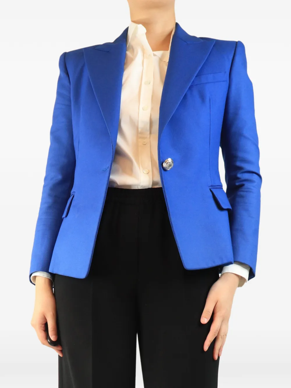 Balmain Pre-Owned Einreihiger Blazer - Blau