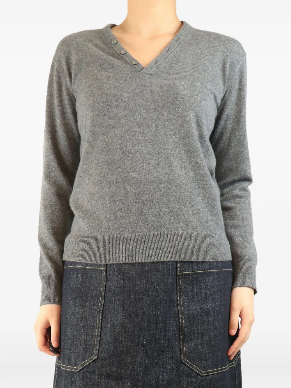 Theory Maglione a collo alto - Grigio