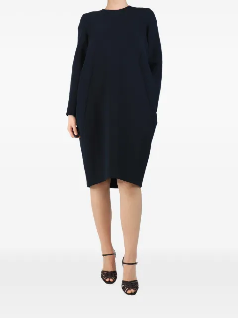 Jil Sander Pre-Owned vestido midi manga larga