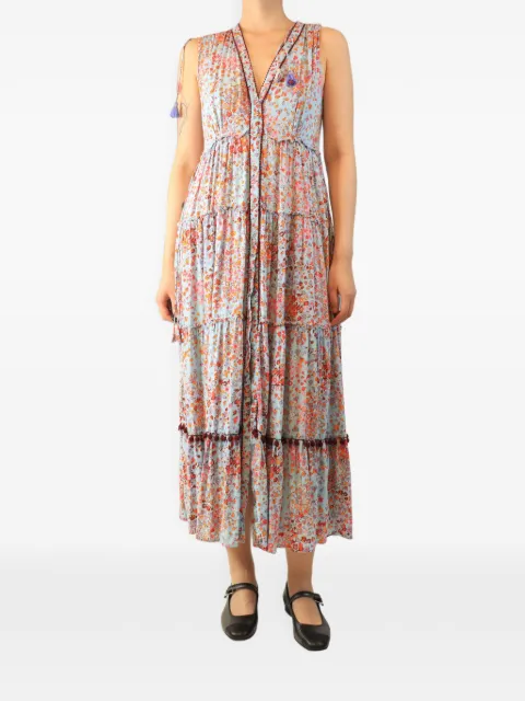 Poupette St Barth floral-print midi dress