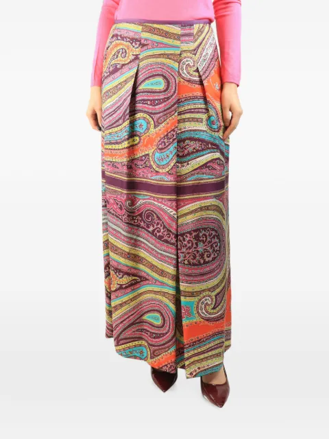 Etro Pre-Owned paisley-print maxi skirt