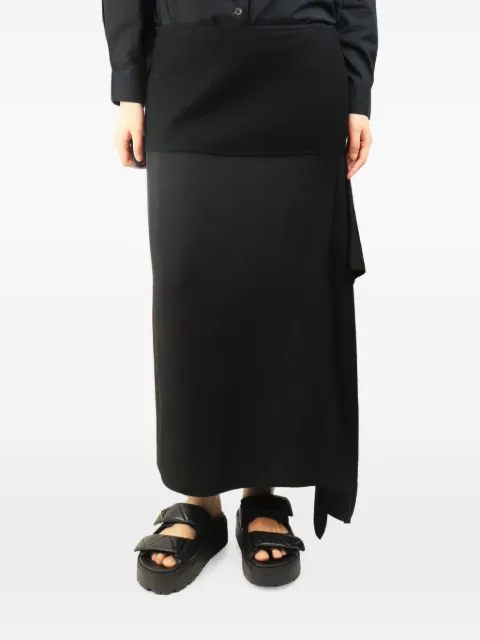Jil Sander Pre-Owned falda midi con diseño asimétrico