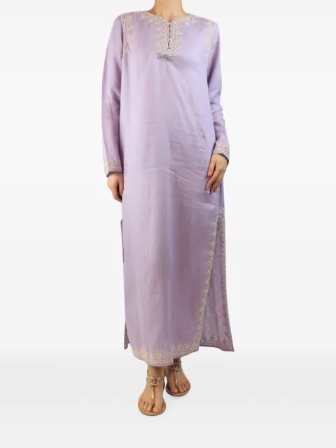 Tory Burch embroidered linen kaftan