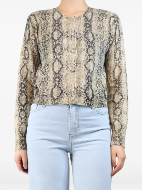 FRAME snake-print cardigan