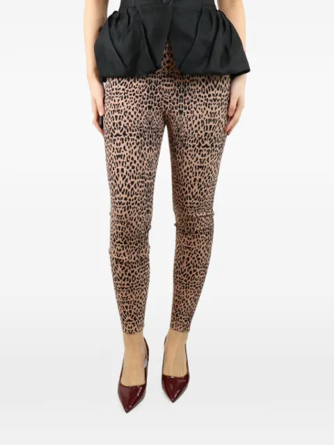 Alaïa Pre-Owned leopard-print leggings