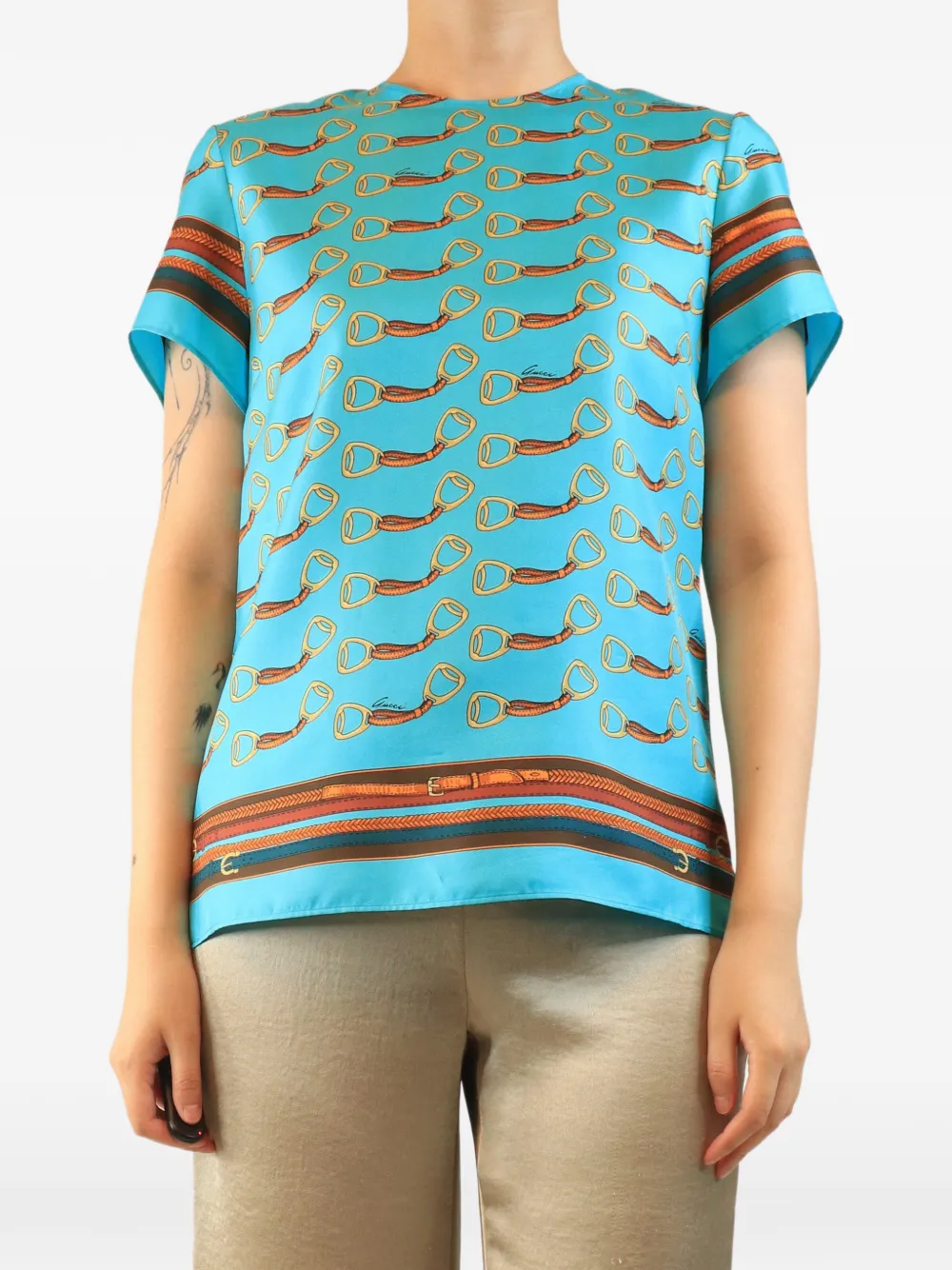 Gucci Pre-Owned Blusa in seta