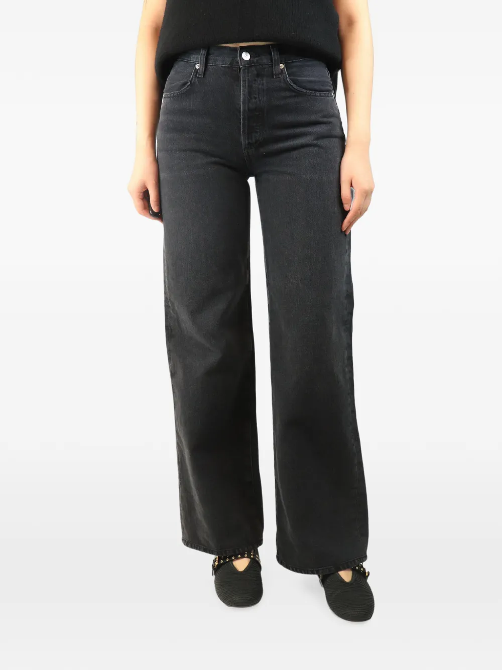 Citizens of Humanity Jeans Annina effetto schiarito - Nero