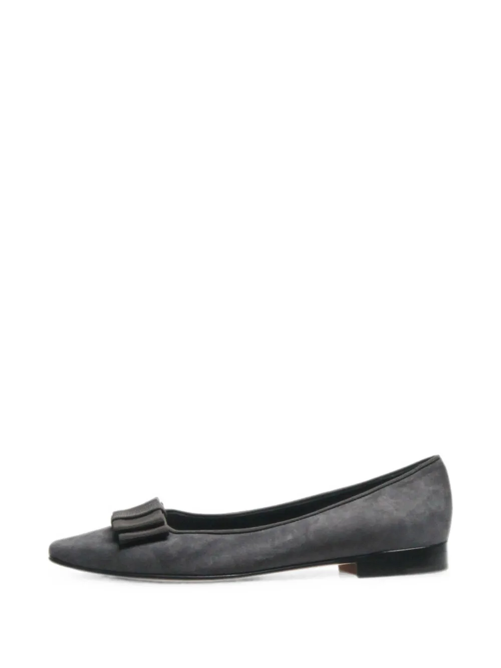 Manolo Blahnik Ballerine con fiocco - Grigio