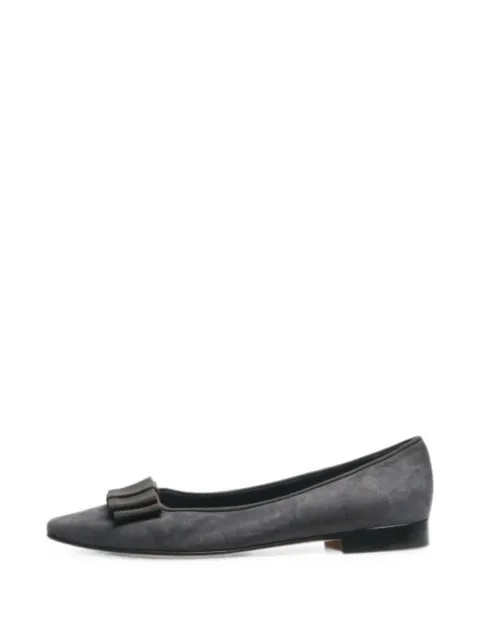 Manolo Blahnik bow-detail ballet flats
