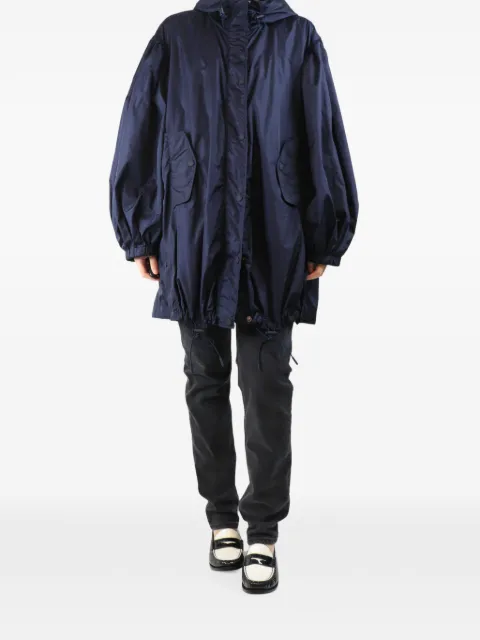 Simone Rocha hooded puff-sleeve raincoat