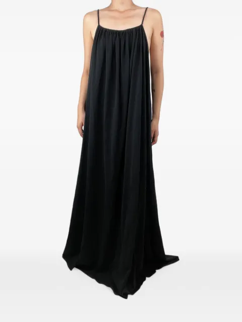 The Row Pre-Owned tassel-detail gathered maxi dress