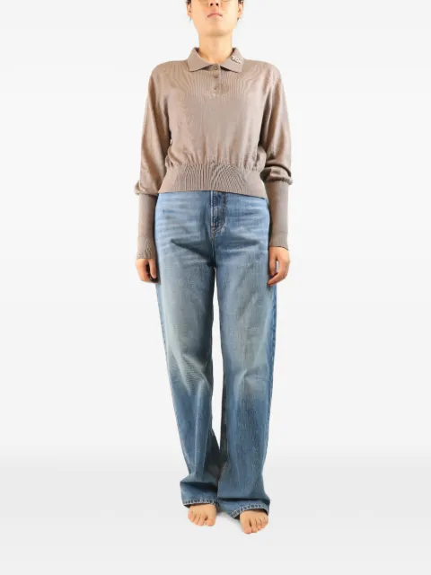 Simone Rocha embellished polo top