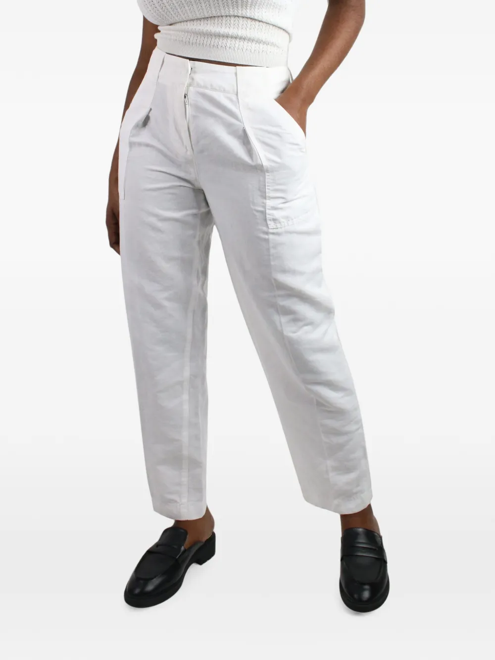 Luisa Cerano Pantaloni taglio comodo - Bianco