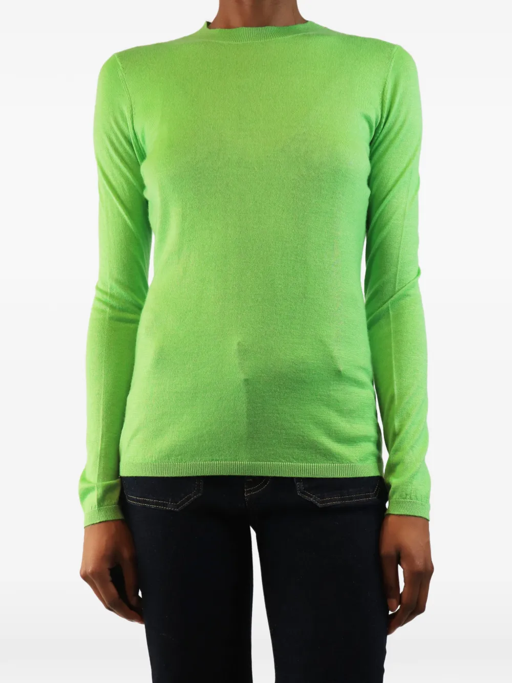 Gabriela Hearst fine-knit long-sleeve top - Green