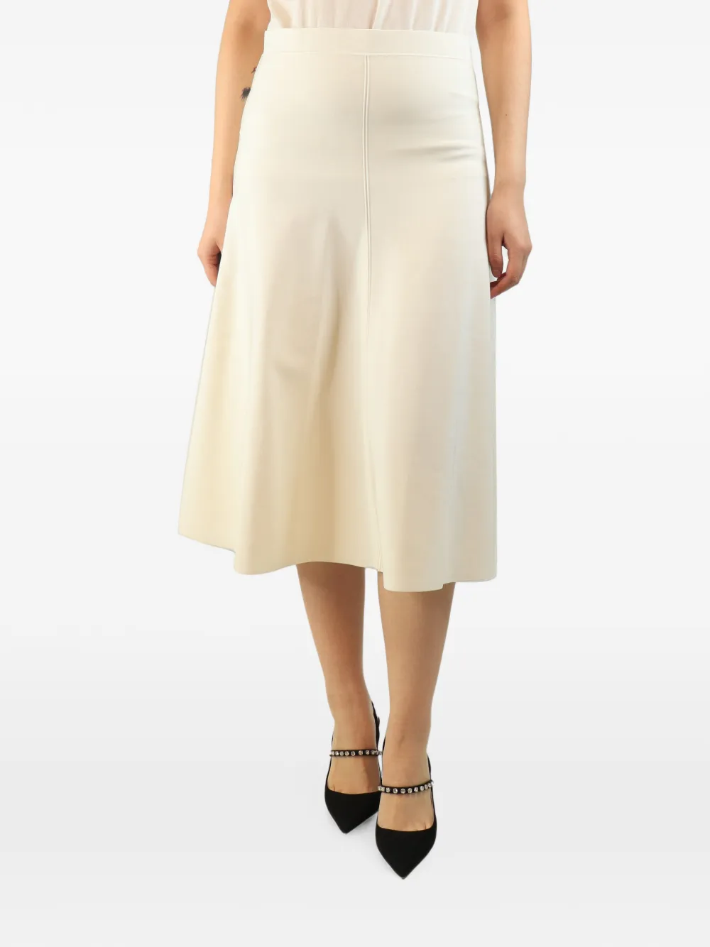 Giorgio Armani Pre-Owned Gonna midi svasata - Toni neutri