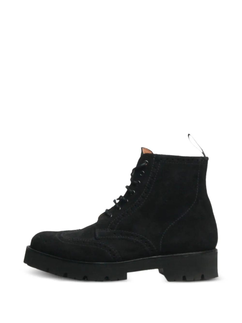 Jimmy Choo Pre-Owned Schnürstiefel mit Budapestermuster - Schwarz
