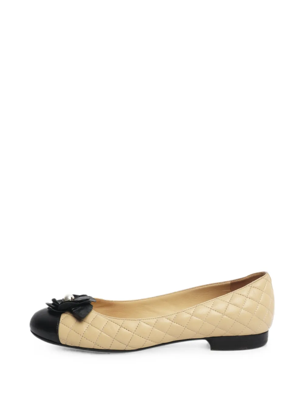 CHANEL Pre-Owned Ballerinas mit Blumendetail - Nude