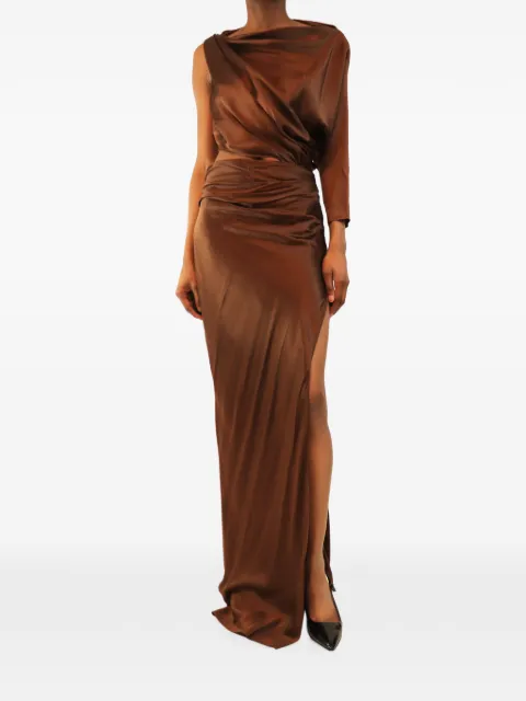 The Sei one-shoulder cut-out maxi dress