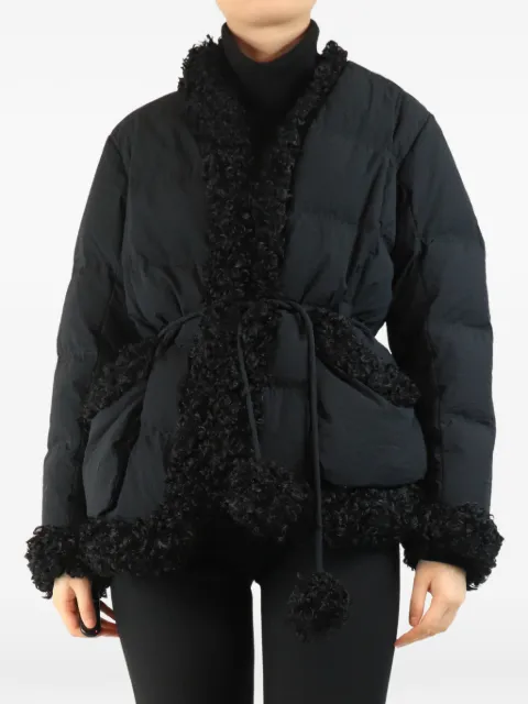 Ienki Ienki shearling-trim down puffer jacket