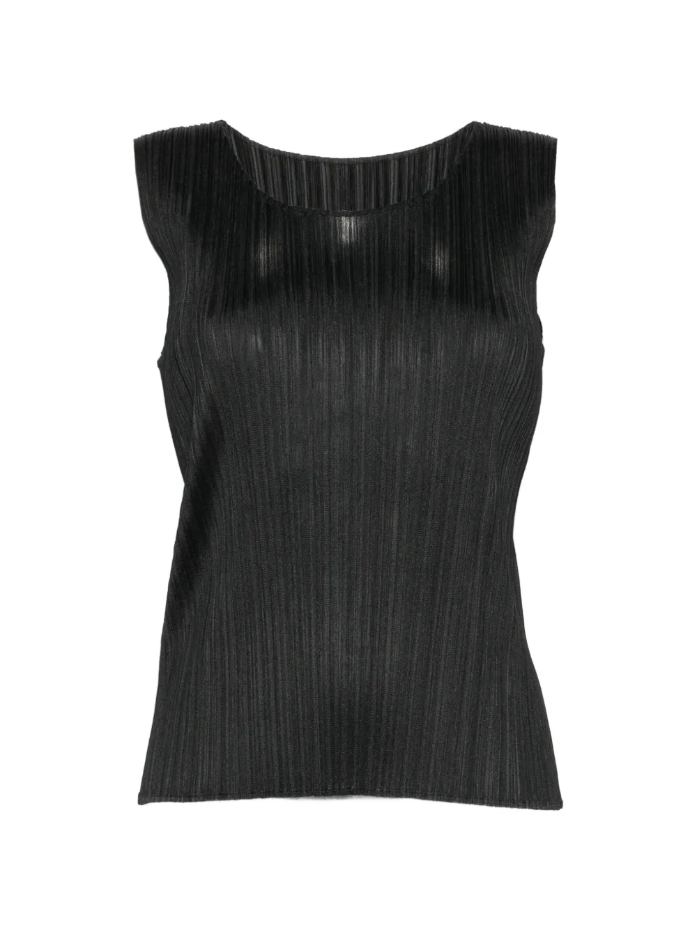 Pleats Please Issey Miyake Top effetto plissé - Nero
